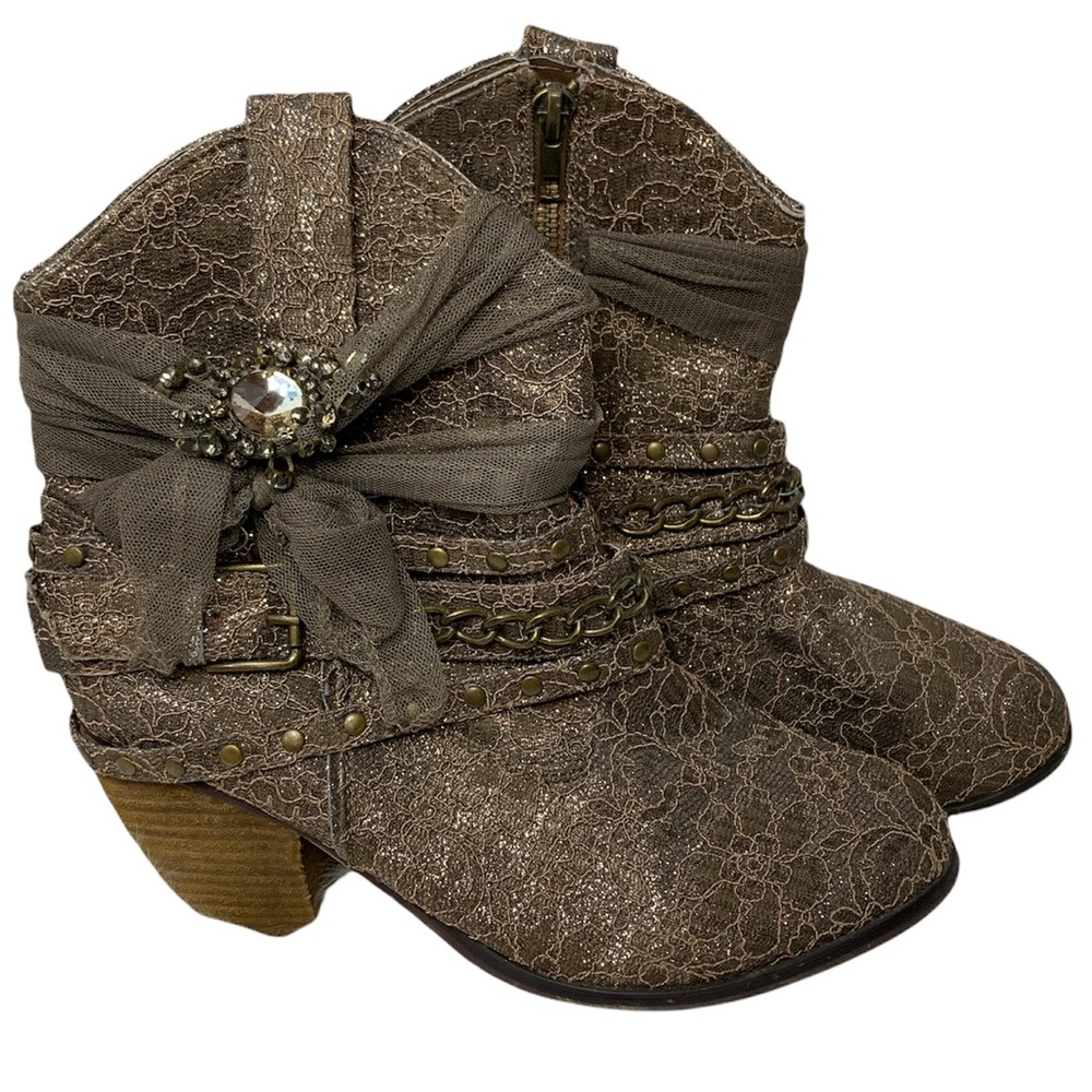 Not Rated Dutchess Buckle Boots Sz 8